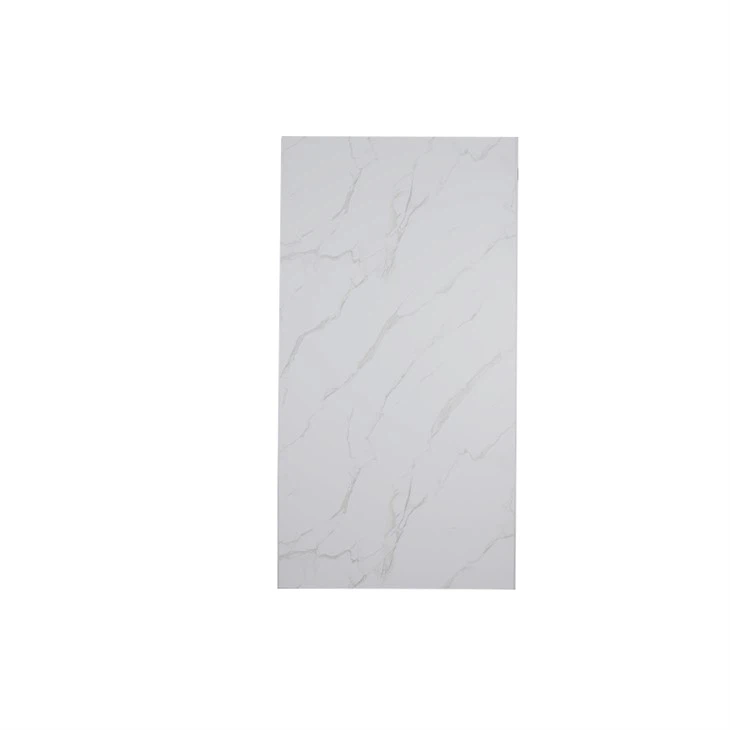 1 Metre Genişliğinde Beyaz Mermer Parlak PVC Duvar Paneli