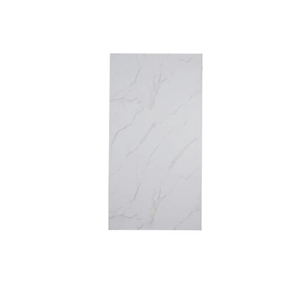 1 Metre Genişliğinde Beyaz Mermer Parlak PVC Duvar Paneli